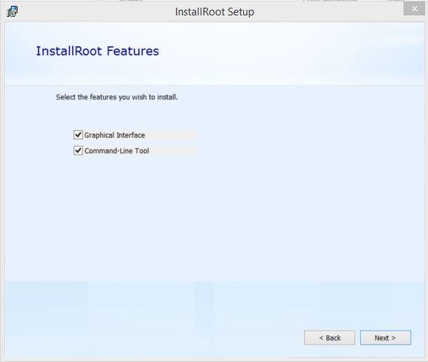 InstallRootFeatures